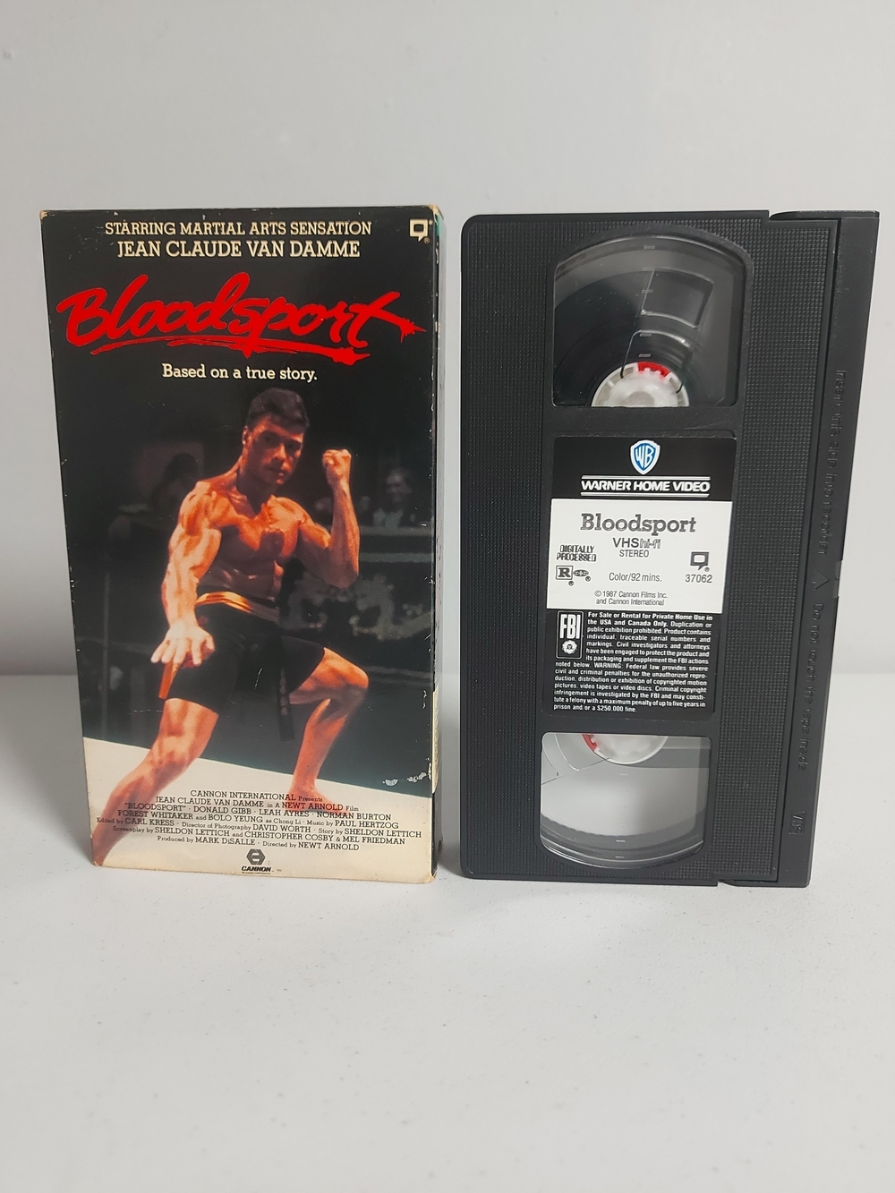 ​Vintage 1987 Bloodsport VHS - Jean-Claude Van Damme Classic Martial Arts Film